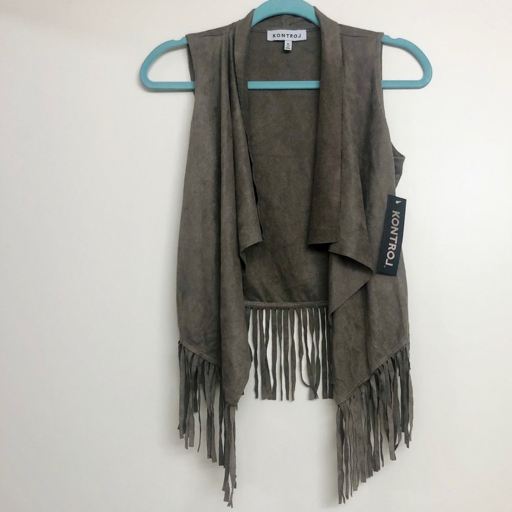 BNWT Fringe Smoke Vest